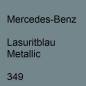 Preview: Mercedes-Benz, Lasuritblau Metallic, 349.